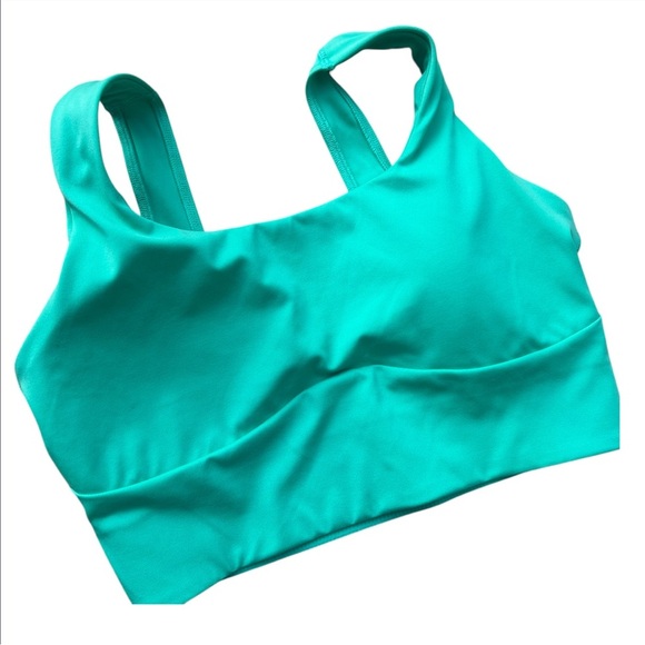 Gymshark Longline Sports Lime Green Bra Size XS - Picture 3 of 6